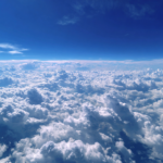 blue sky with white clouds